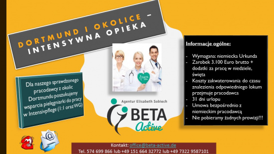 Pielęgniarka – intensywna opieka - Dortmund